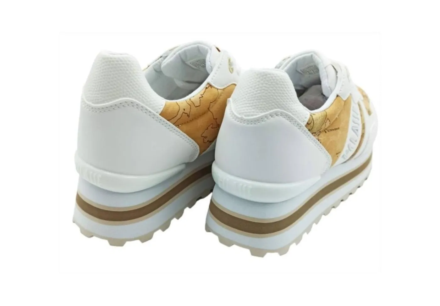 Alviero Martini J Platform* 1520 White Beige Geo