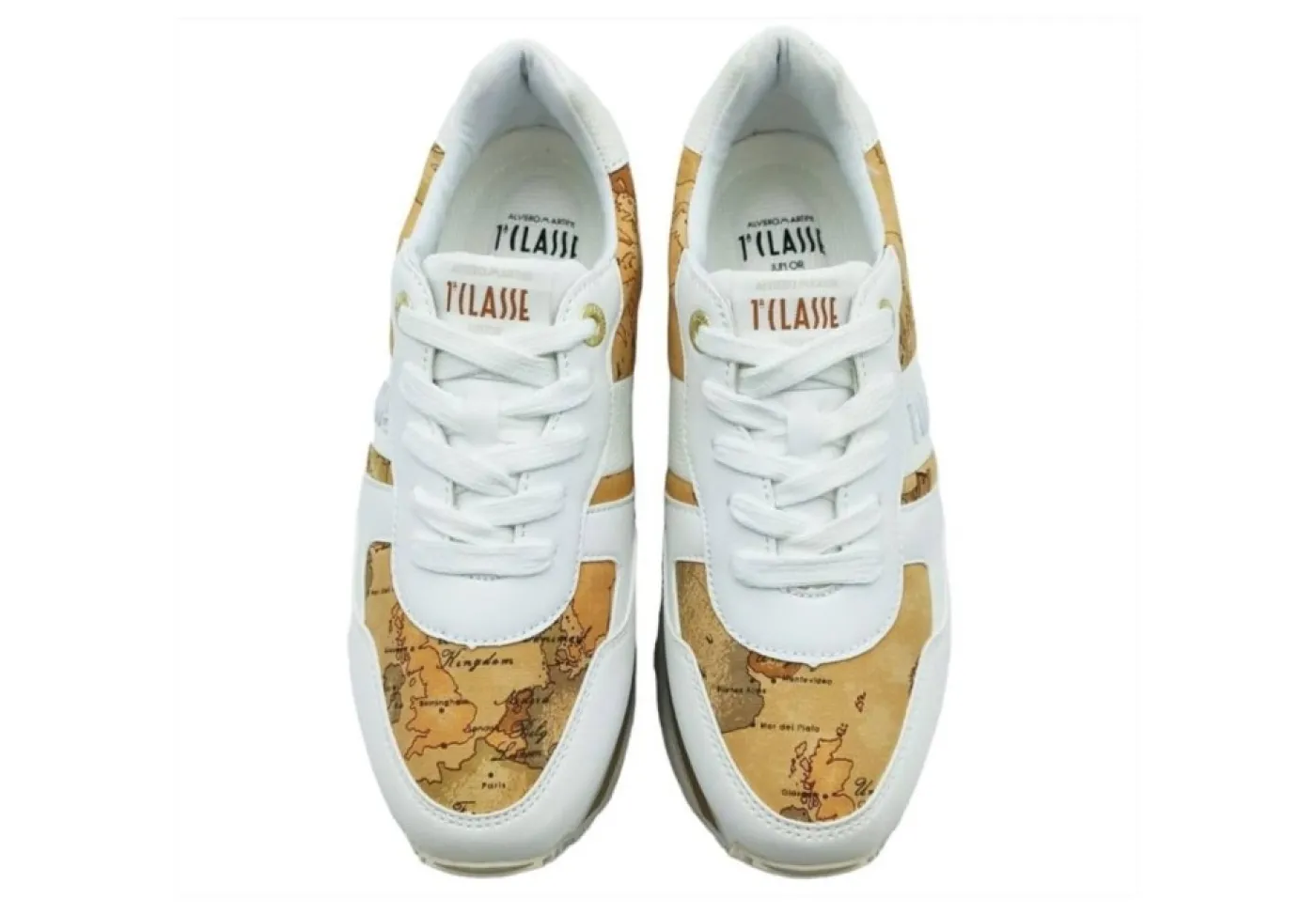 Alviero Martini J Platform* 1520 White Beige Geo