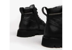 Nero Giardini Con Lacci*Anfibi Da Uomo In Pelle Con Logo I202610U Nero