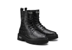 Cult Anfibi*Anfibi Traforati In Pelle Clw362700 Nero