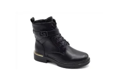 Gold&Gold Anfibi*Anfibio Da Donna Casual Con Zip Gold&Gold Gr202 Nero