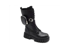 Gold&Gold Anfibi*Anfibio Da Donna Casual Con Borsellino Gold&Gold Gb200 Nero
