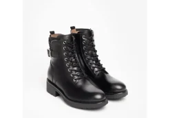 Nero Giardini Anfibi*Anfibio Da Donna In Pelle Con Zip I205801D Nero
