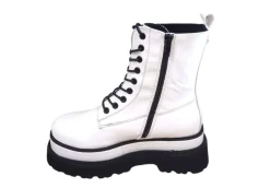 Cult Anfibi*Anfibio Da Donna In Vernice Bianca Platform Clw323603 White