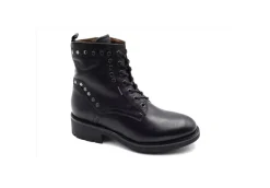 Nero Giardini Anfibi*Anfibio In Pelle Con Borchie E Zip I117665D 100 Nero