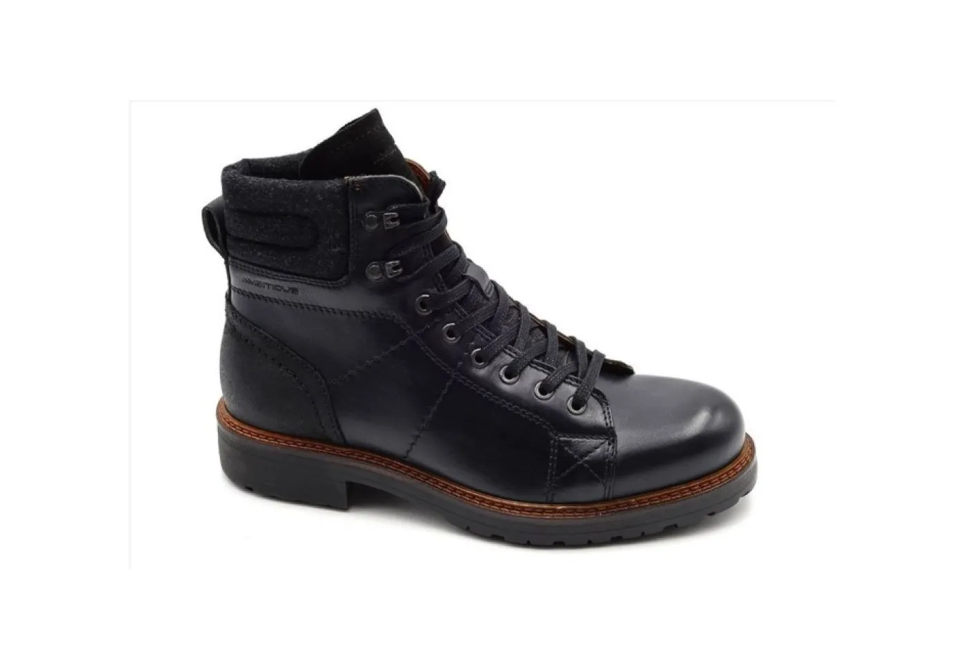 Ambitious Con Lacci*Anfibio In Pelle Con Lacci E Zip 10900