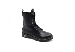 Cult Anfibi*Anfibio In Pelle Con Strass E Zip Clw268400 Black