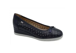 Valleverde Ballerine E Mocassini*Ballerina Con Zeppa In Pelle Traforata V66251 Blu