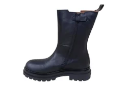 Alviero Martini J Stivali Alti*Beatles Da Donna In Pelle 1444 Black