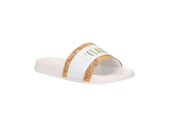 Alviero Martini J Ciabatte A Fascia*Ciabatta Da Donna Con Logo 1197 Geo Beige