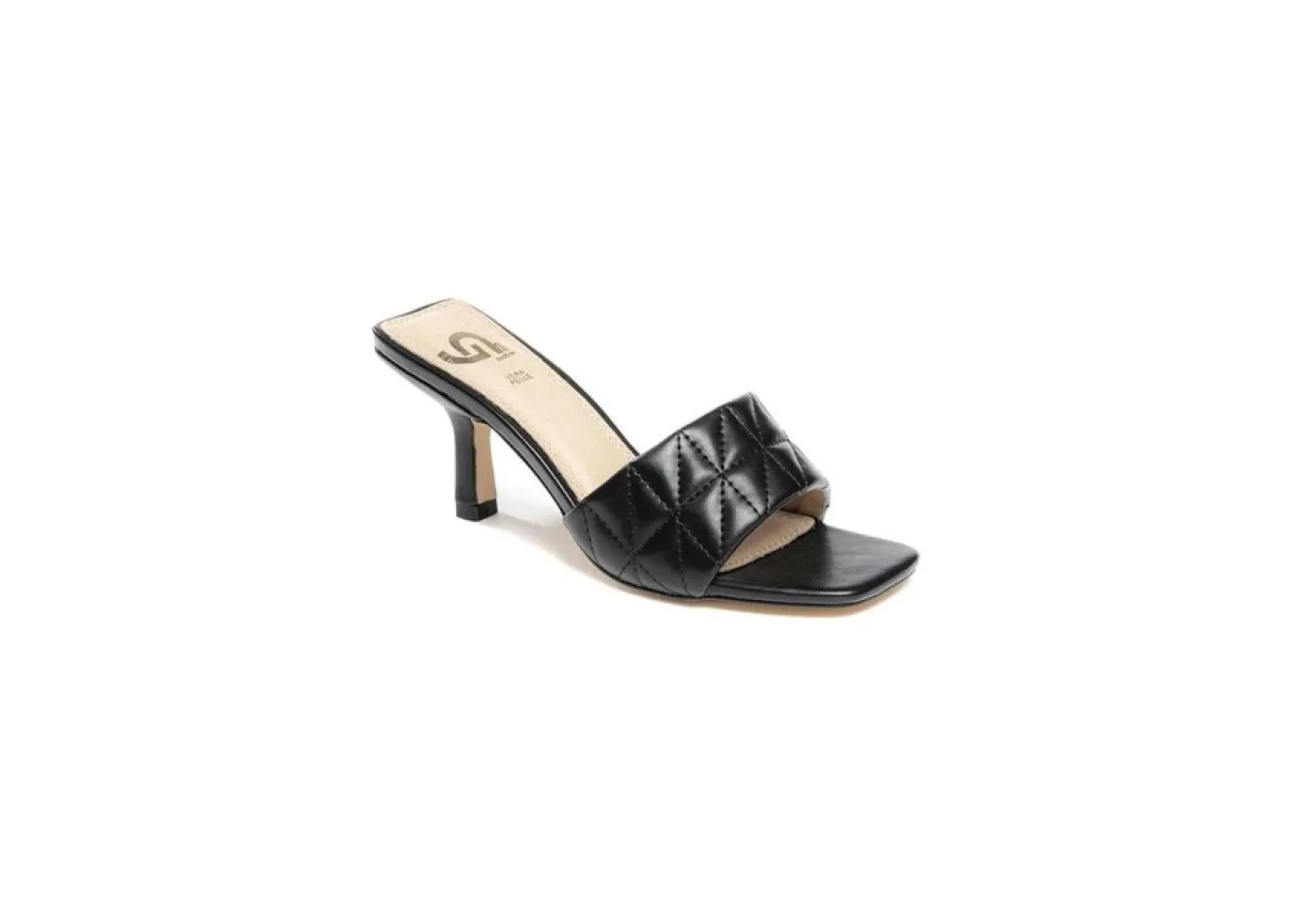 Gold&Gold Ciabatte A Fascia*Ciabatta Da Donna Con Tacco A Stiletto Goldegold Gp22-213 Nero