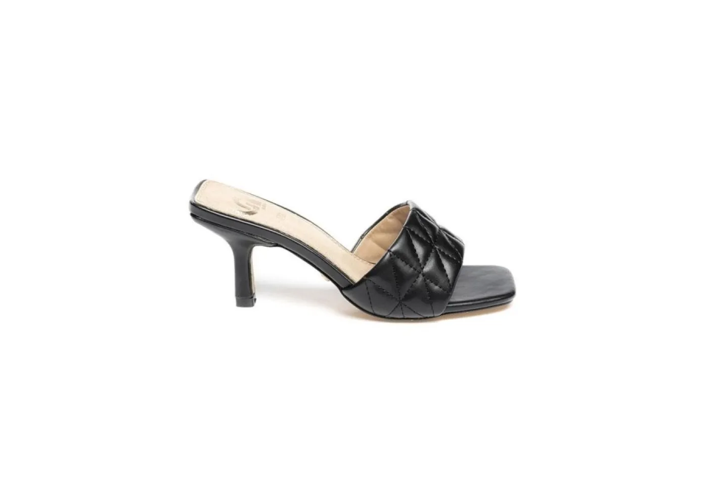 Gold&Gold Ciabatte A Fascia*Ciabatta Da Donna Con Tacco A Stiletto Goldegold Gp22-213 Nero