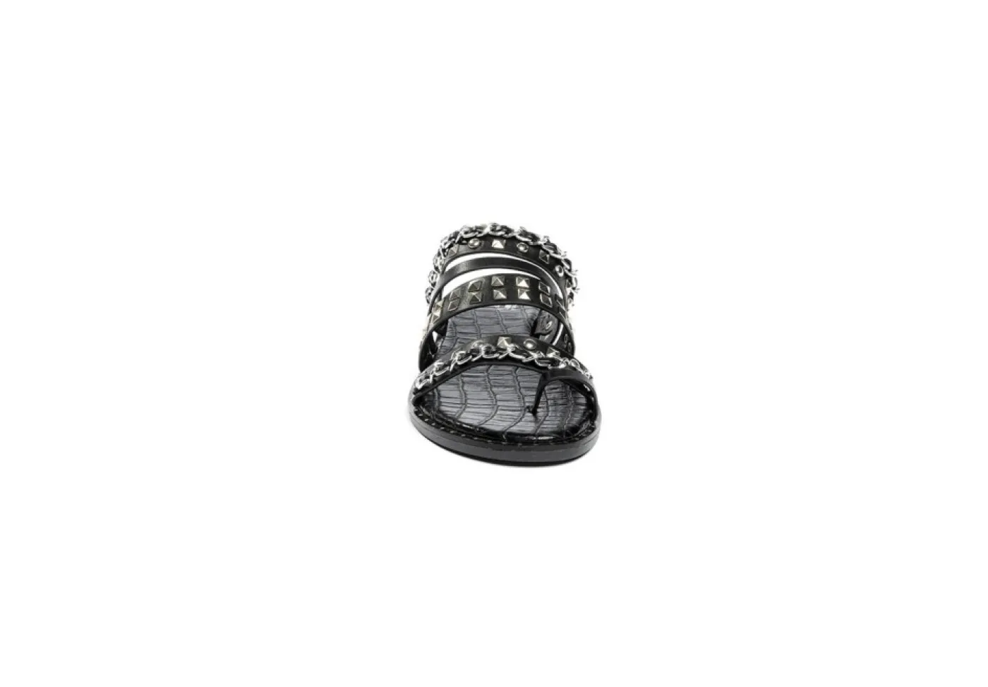 Gold&Gold Ciabatte A Fascia*Ciabatta Da Donna Flat Con Borchie Goldegold Gp22-286