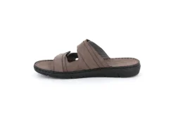 Grunland Ciabatte A Fascia*Ciabatta Da Uomo In Pelle Con Strappo Ci2687 Lapo Piombo