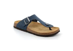 Grunland Ciabatte Infradito*Ciabatta In Pelle Regolabile Anatomico Bobo Cc3007 Blu