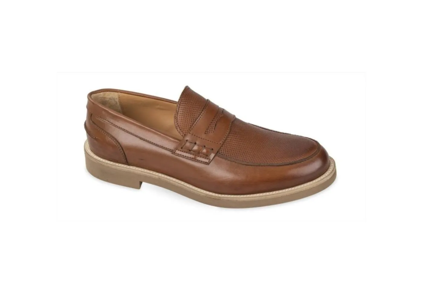 Valleverde Mocassini*Mocassino Elegante Da Uomo In Pelle 28921 Cuoio