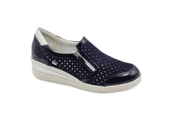 Valleverde Sneakers Basse*Mocassino In Pelle Traforata Con Zeppa 18152