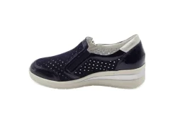 Valleverde Sneakers Basse*Mocassino In Pelle Traforata Con Zeppa 18152