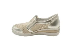 Valleverde Sneakers Basse*Mocassino In Pelle Traforata Con Zeppa 18152