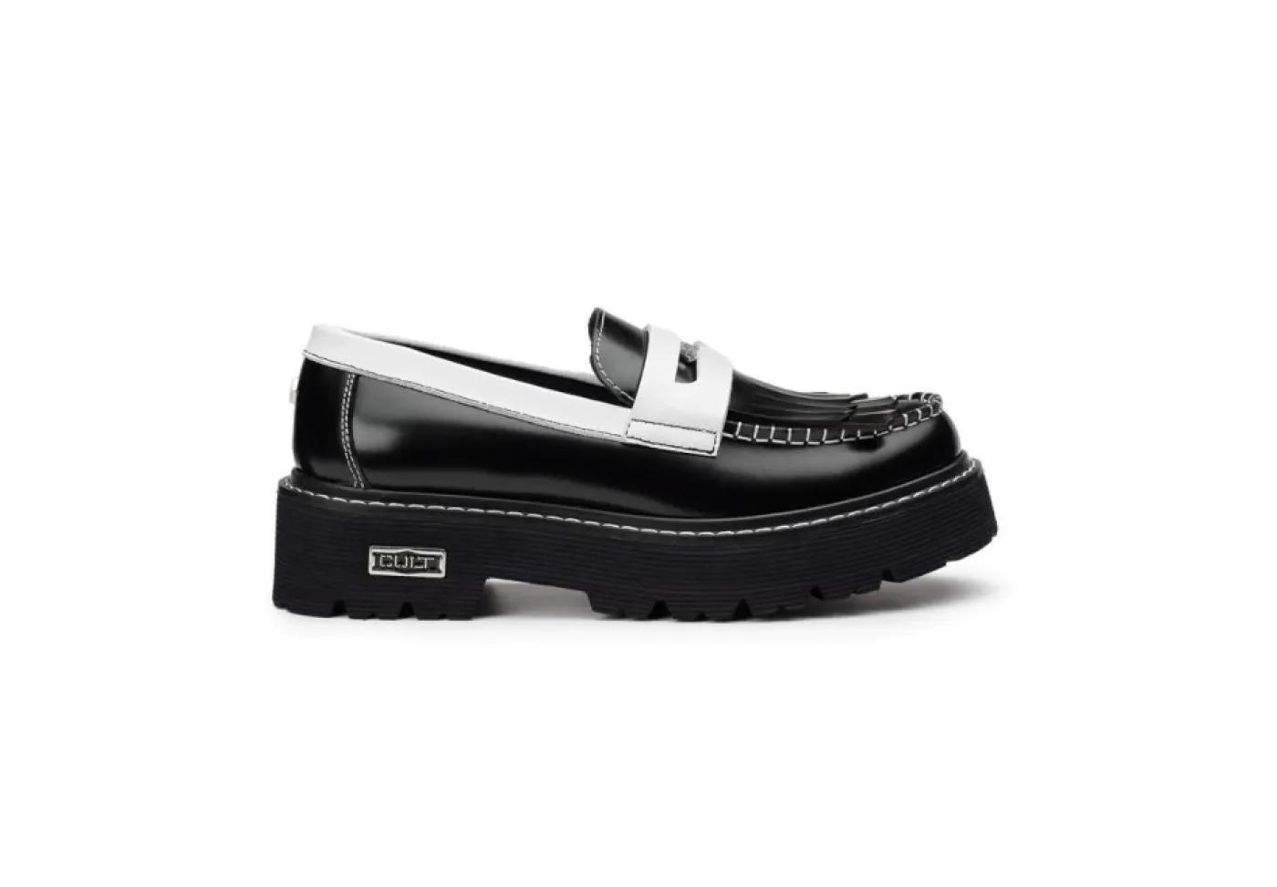 * Ballerine E Mocassini*Mocassino Platform Da Donna Cult Clw390401 Black White