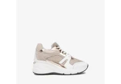 Nero Giardini Sneakers Basse*Nuova Collezione Sneakers In Pelle E Tessuto Con Zeppa E