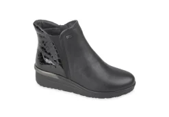 Valleverde Tronchetti*Nuovo Tronchetto Da Donna In Pelle Morbido Con Zip 36217 Ne