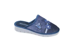 Valleverde Pantofole*Pantofola Da Donna Calda Con Stampa Fiori 55110 Blu