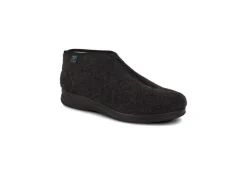 Fly Flot Pantofole*Pantofola Da Uomo In Vera Lana Q788Il Nero
