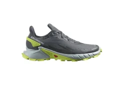 * Trekking*Salomon Alphacross 4 Gtx 470667 Ebony Pearl Blue Acid Lime