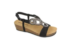 Valleverde Sandali Bassi*Sandalo Da Donna Con Applicazioni 42101 Nero