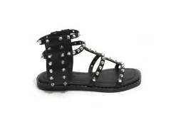Gold&Gold Sandali Bassi*Sandalo Da Donna Con Borchie Goldegold Gp22-279 Nero