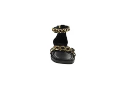 Gold&Gold Sandali Bassi*Sandalo Da Donna Con Catena Goldegold Gp22-276 Nero
