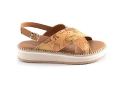 Alviero Martini J Sandali Bassi*Sandalo Da Donna Con Stampa 1179 Beige Geo