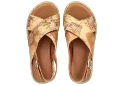 Alviero Martini J Sandali Bassi*Sandalo Da Donna Con Stampa 1179 Beige Geo