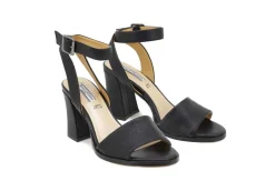 Queen Helena Sandali Alti*Sandalo Da Donna Con Tacco Zm9023 Black