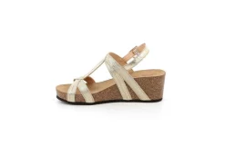 Grunland Zeppe*Sandalo Da Donna Con Zeppa Effetto Sughero Sb2473 Ersi