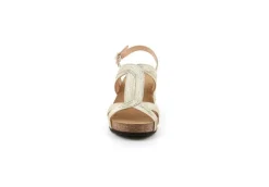 Grunland Zeppe*Sandalo Da Donna Con Zeppa Effetto Sughero Sb2473 Ersi