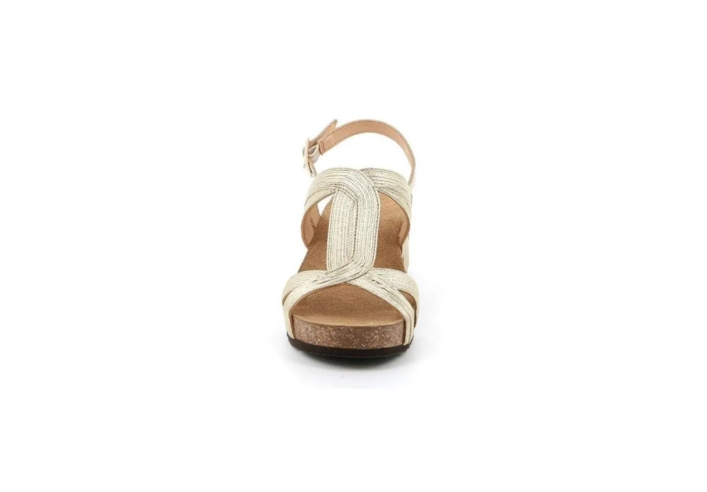 Grunland Zeppe*Sandalo Da Donna Con Zeppa Effetto Sughero Sb2473 Ersi