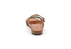 Grunland Sandali Bassi*Sandalo Da Donna In Pelle Sapp Sb1878-40 Cuoio