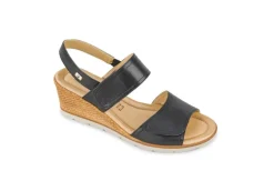 Valleverde Zeppe*Sandalo Da Donna In Pelle Con Strappo