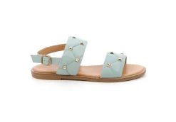 Grunland Sandali Bassi*Sandalo Da Donna In Pelle Con Borchie Sa2416 Menta
