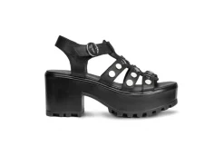 Cult Sandali Alti*Sandalo Da Donna In Pelle Con Borchie Cle104346