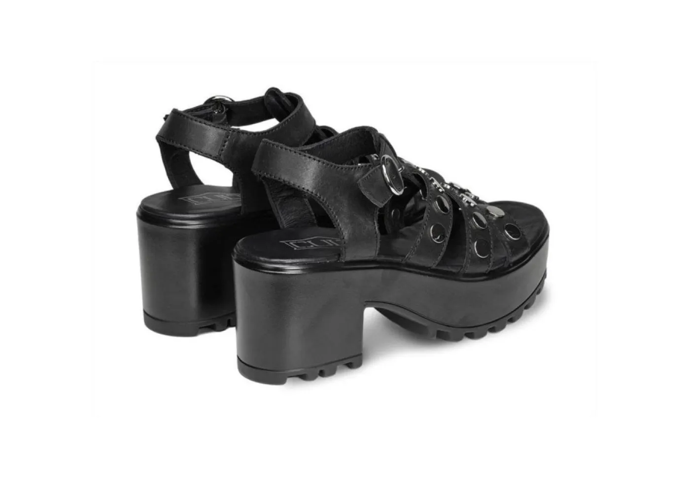 Cult Sandali Alti*Sandalo Da Donna In Pelle Con Borchie Cle104346