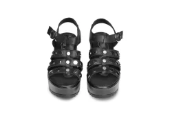 Cult Sandali Alti*Sandalo Da Donna In Pelle Con Borchie Cle104346