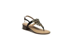 Gold&Gold Sandali Alti*Sandalo Da Donna Modello Infradito Goldegold Gl678 Nero