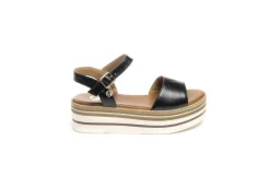 Gold&Gold Sandali Alti*Sandalo Da Donna Platform Goldegold Gj626 Nero