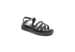 Gold&Gold Sandali Bassi*Sandalo Da Donna Platform Con Catena Goldegold Gd603 Nero