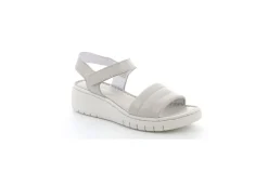 Grunland Sandali Alti*Sandalo In Pelle Da Donna Sa2400-30 Gili Ghiaccio