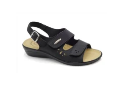 Fly Flot Sandali Bassi*Sandalo Regolabile In Pelle Sintetica T4 A62 Ce Nero