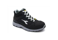 Utility Diadora Antinfortunistica*Scarpa Antinfortunistica In Nabuk Nero Diadora Run Mid S3 Src Esd